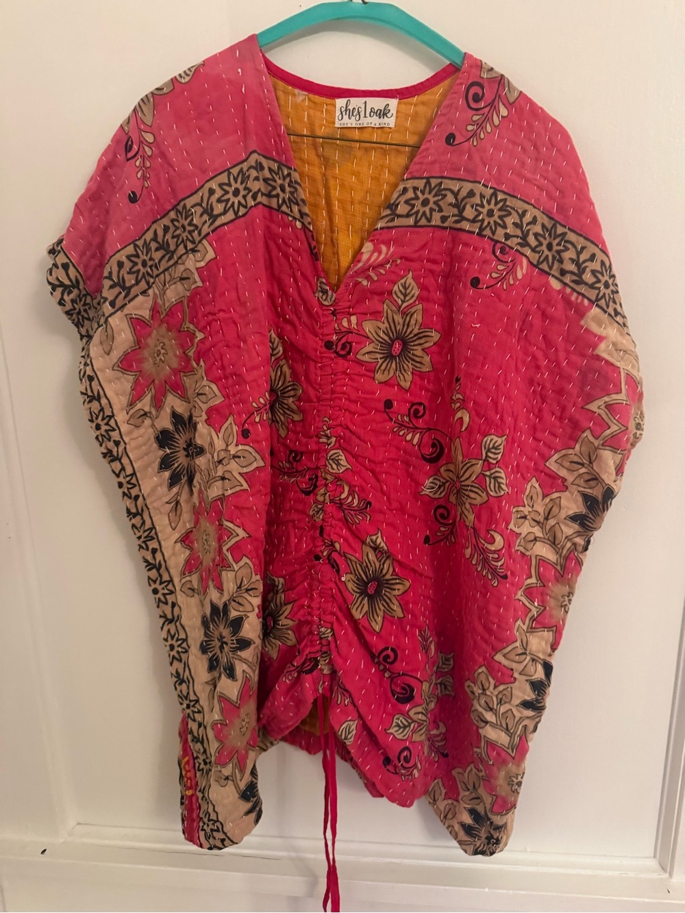 She's 1 Oak | Vintage Kantha Open Front Jacket / Robe | One Size (OS)